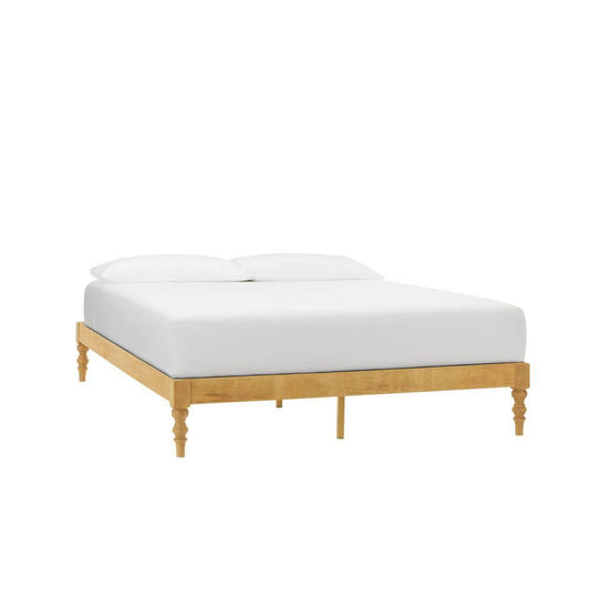 Patina Finish Queen Platform Bed (60.55 In. W X 12 In. H)