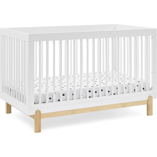 Poppy 4-In-1 Convertible Crib - Bianca White/Natural