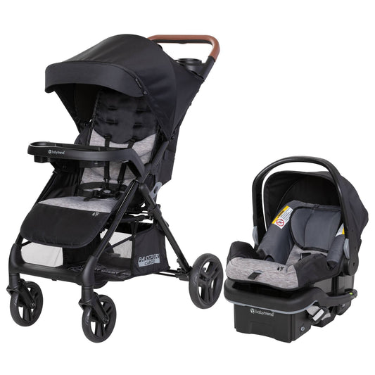 Passport Cargo Travel System With Lightweight Ez Lift 35 Plus Infant Car Seat - Black Bamboo