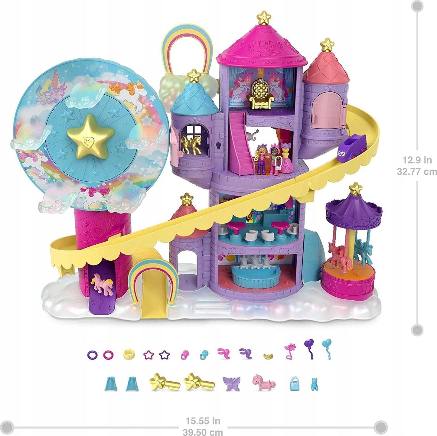 Pocket Rainbow Funland Theme Park Playset