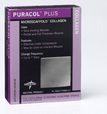 Plus Collagen Wound Dressings - Box Of 10 - 2" X 2"