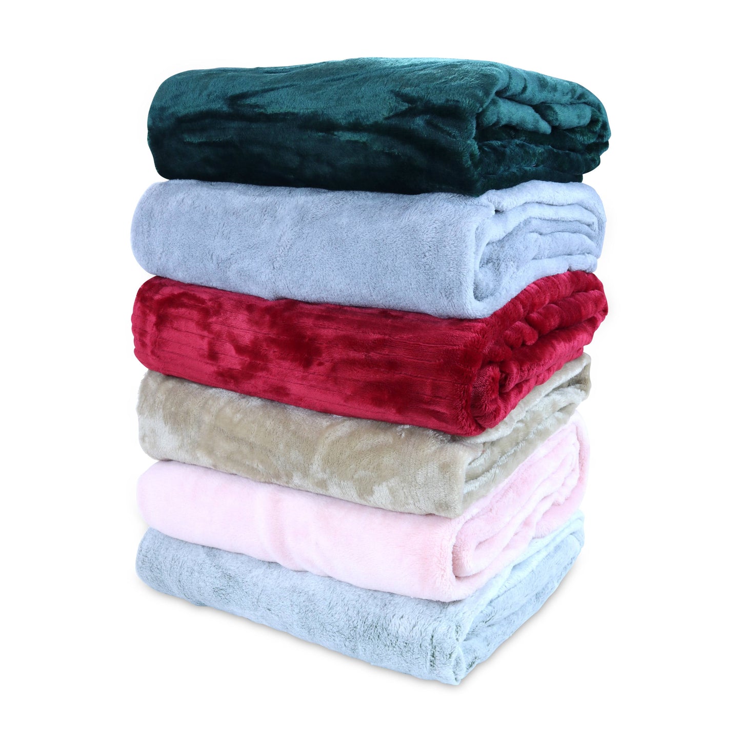 Polar Fleece Throw s Bulk - (Pack Of 12) Ultra Soft Cozy For Car, Camping, Couch, Office, Outdoor, Home, And Bed, 50 X 60