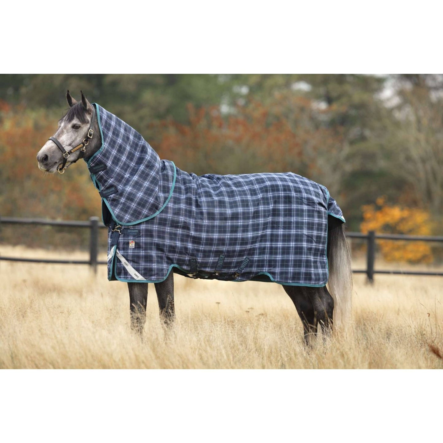 Plus Turnout Heavy Vari-Layer 450g - Navy Check/Indigo