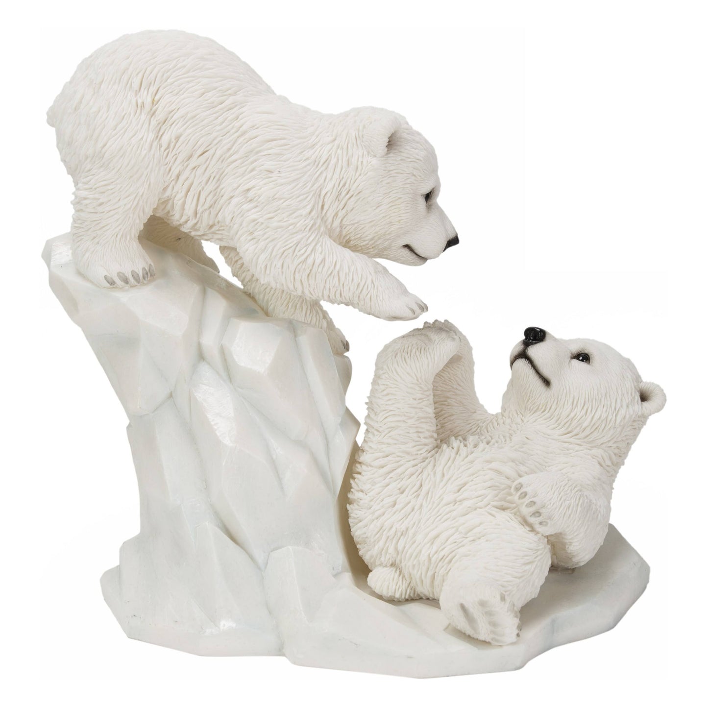 Polar Bear Cubs Playing Statues