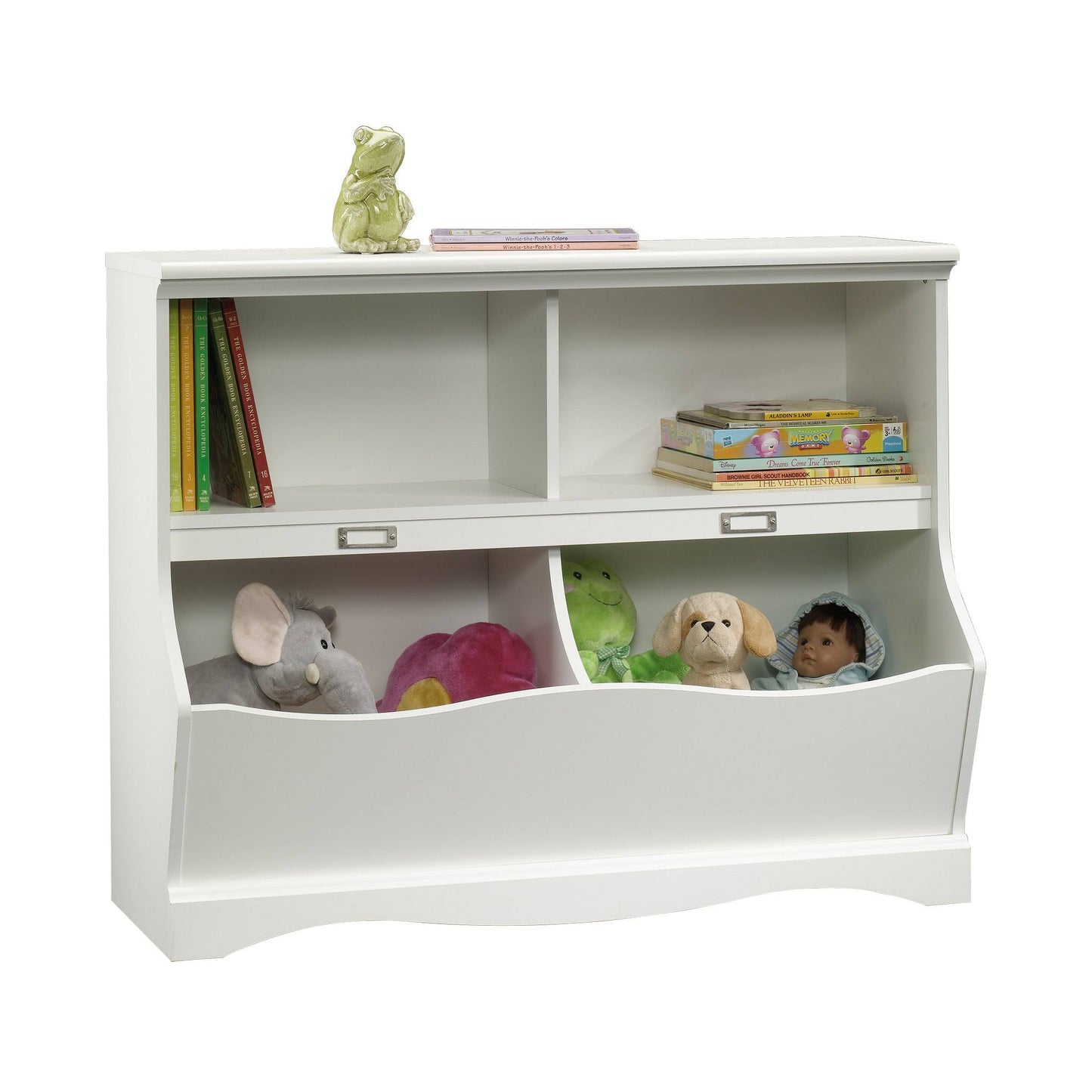 Pogo 2-Shelf Bookcase, Soft White