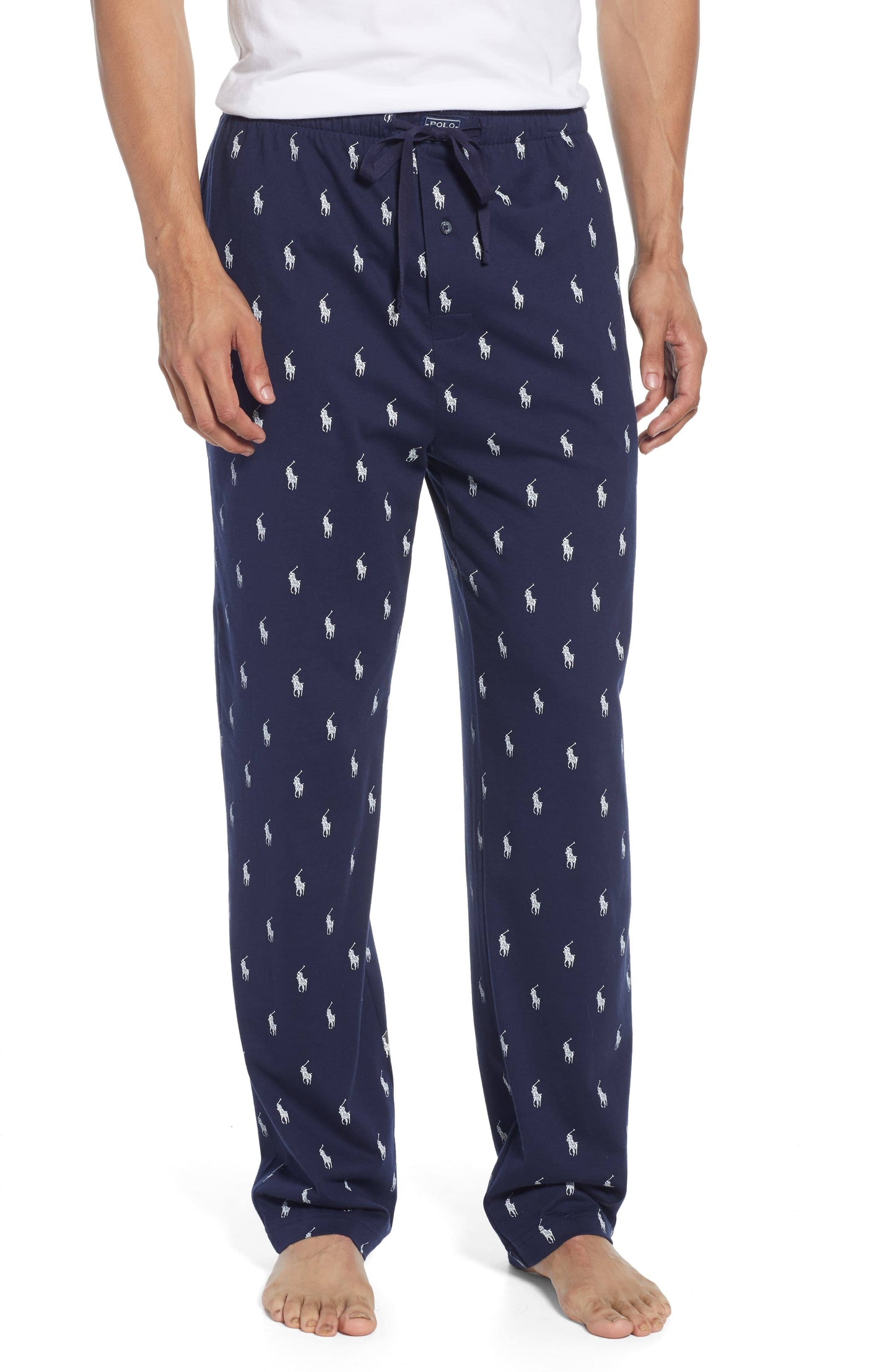 Pony-Print Knit Pajama Pants