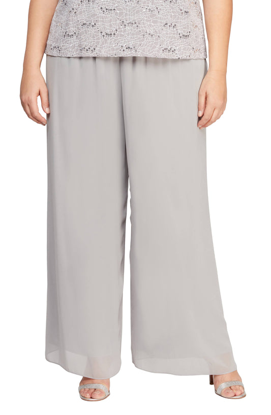 Plus Size Wide Leg Pull-On Pants - 1x