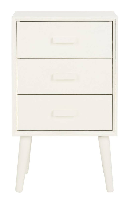 Pomona 3-Drawer Chest In Distressed White