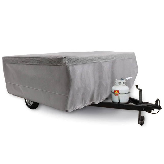 Pop Up Folding Camper Cover Fits Rv Trailer 3 Layer Sfs Size: Fits 10'-12' Gray 90106001