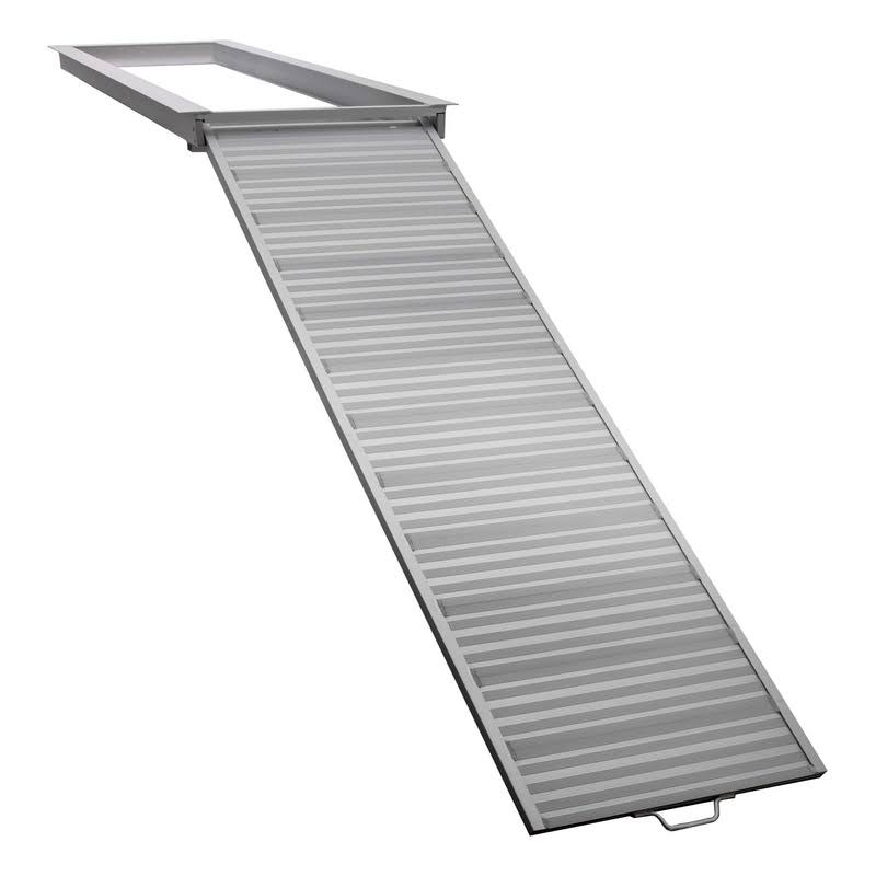 Pontoon Boat Aluminum Loading Ramp For Shore And Dock Boarding 600lb Capacity Non-Slip Surface