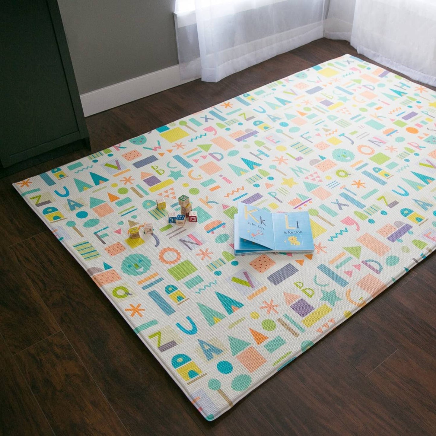 Play Mat - Haute Collection (Large, Sea Petals - Teal)