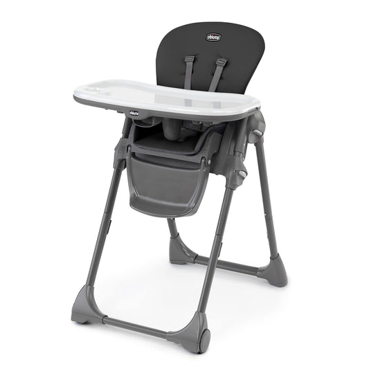 Polly Space-Saving Fold Highchair, Black