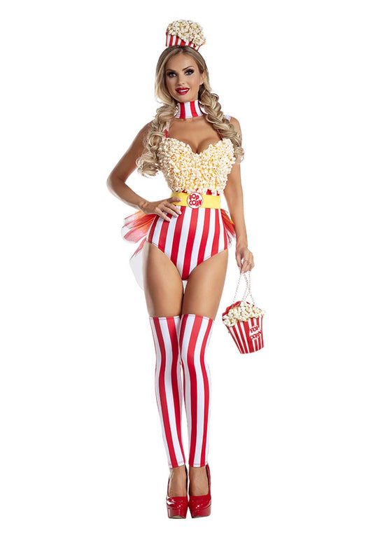 Popcorn Babe Costume, Size: Large