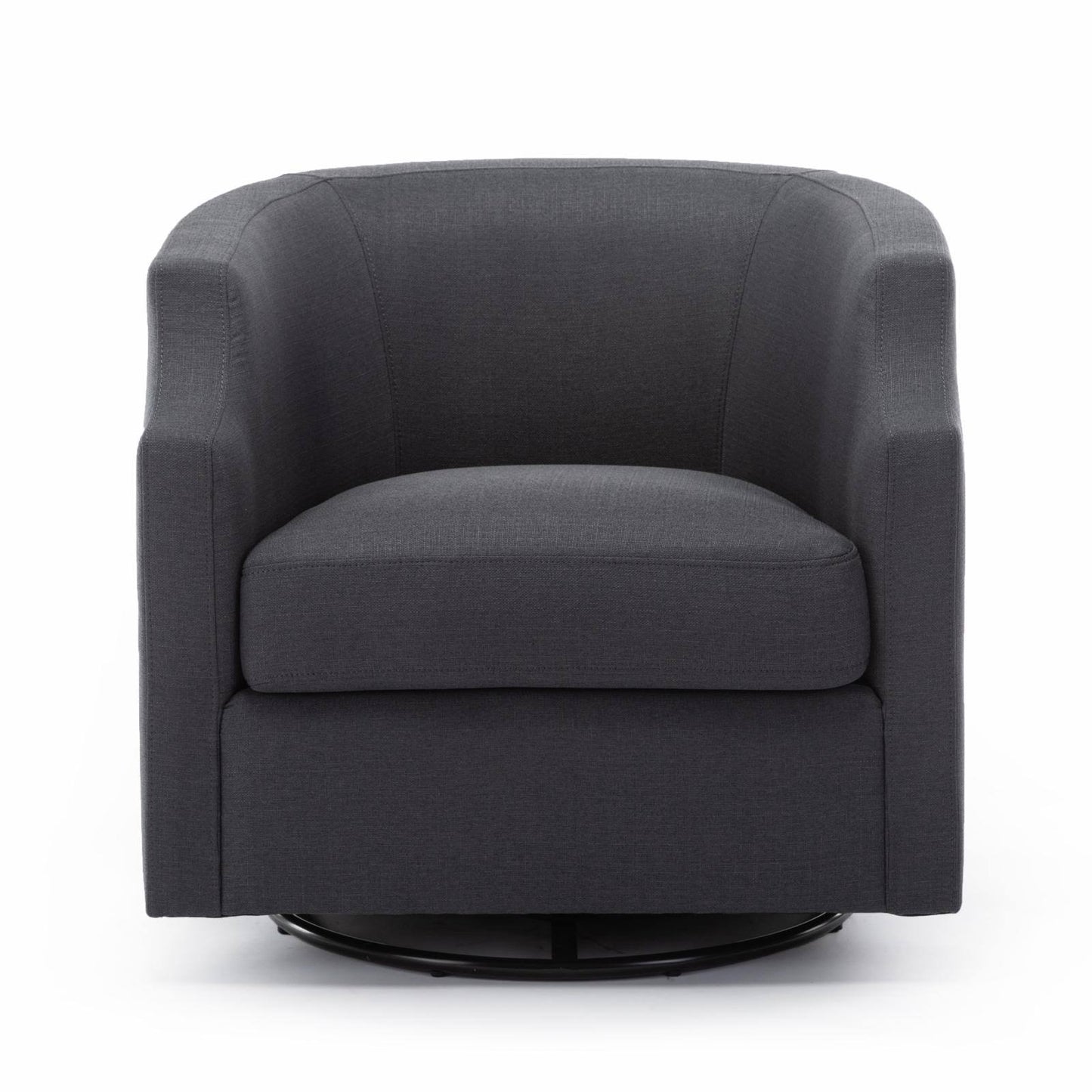 Pointe Infinity Swivel Barrel Chair Ashen Gray