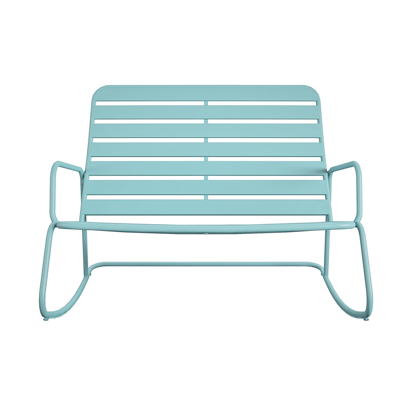 Poolside Gossip, Roberta Outdoor/Indoor Rocker Loveseat, Charcoal