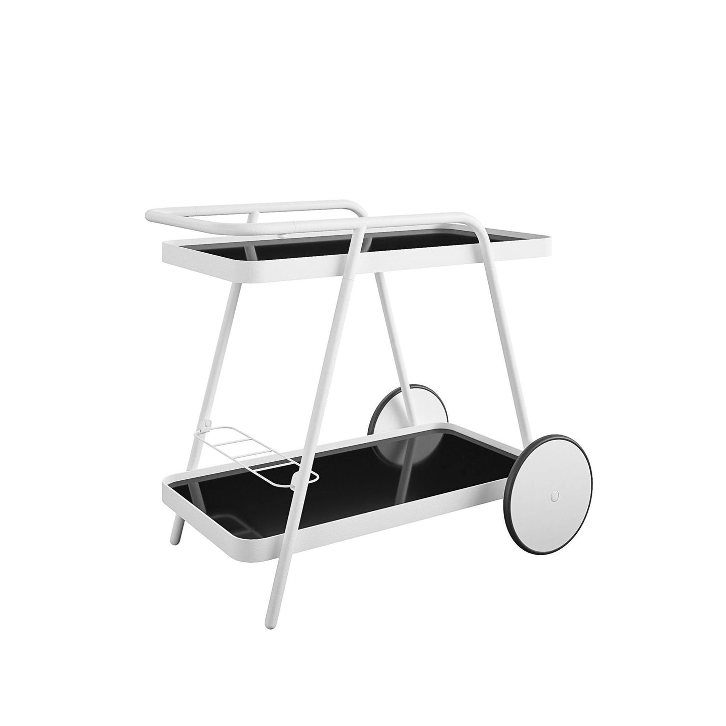 Poolside Collection Barbie Outdoor Bar Cart, White