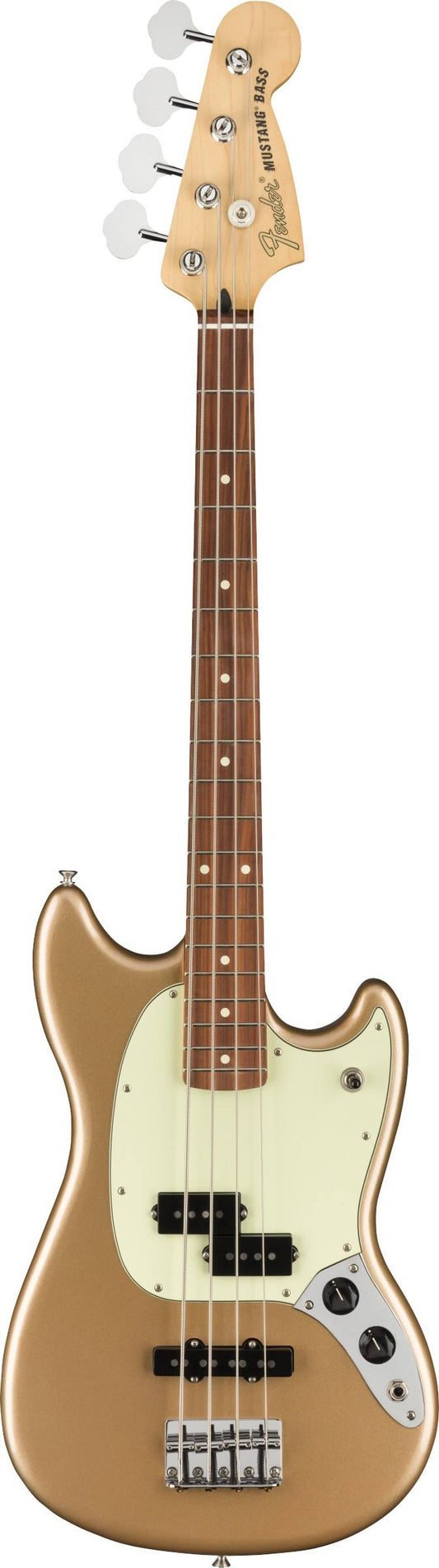 Player Mustang Bass Pj Pau Ferro Firemist Gold