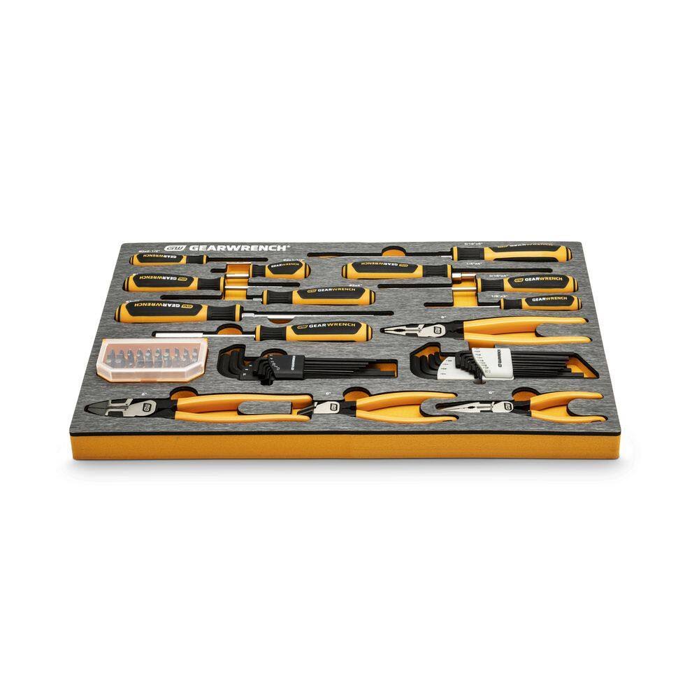 Pliers And Screwdrivers Tool Set In Eva Tray (66-Piece)