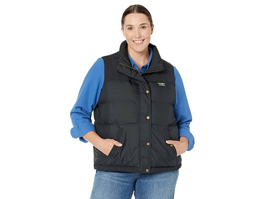 Plus Size Mountain Classic Down Vest Women's Clothing Black : 1x