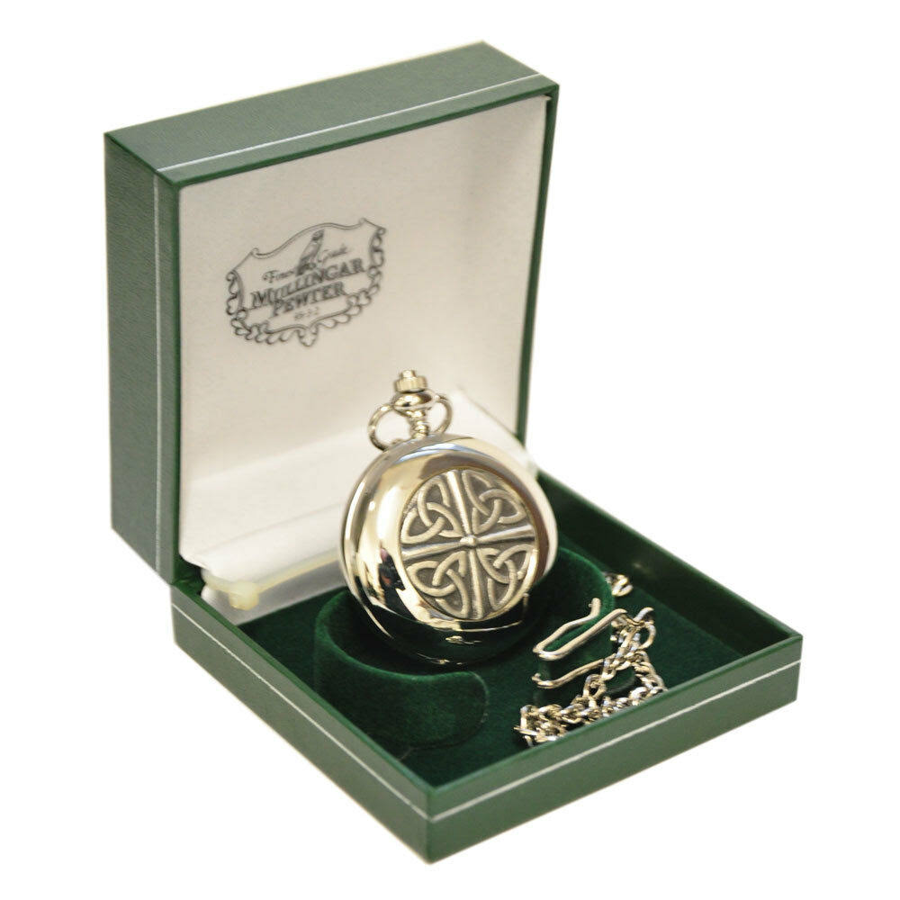 Pocket Watch With Celtic Trinity Knot Design