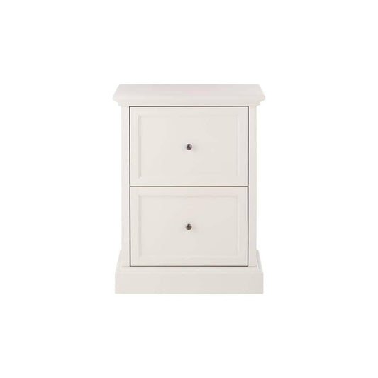 Polar White Wood 2 Drawer File Cabinet (23.5 In. W X 31 In. H)