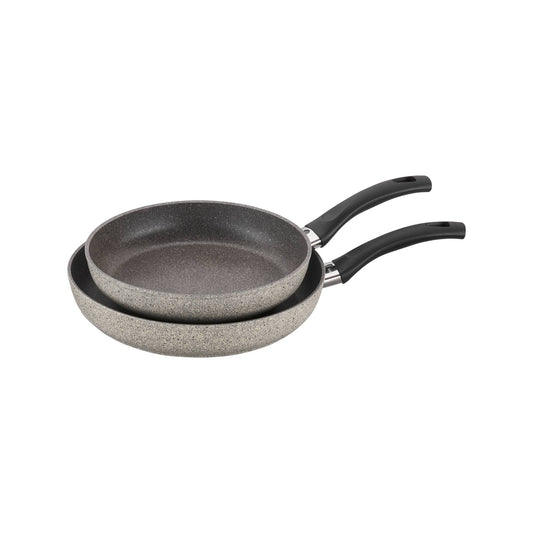 Parma 2-Piece Aluminum Nonstick Fry Pan Set, Gray