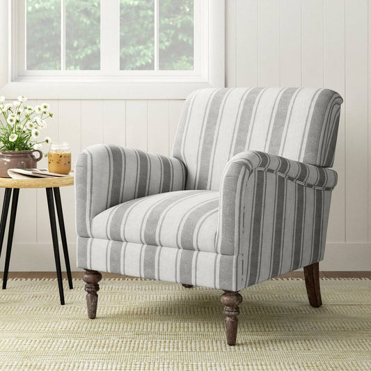 Polyester Armchair Sand & Stable Fabric: Gray Polyester