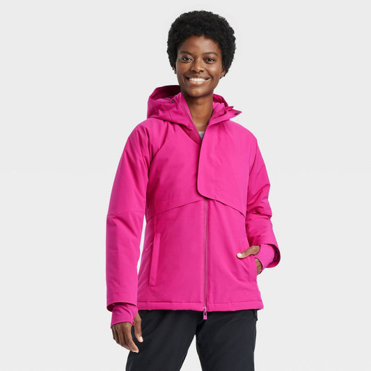 Plus Size Winter Jacket - Berry Purple 4x