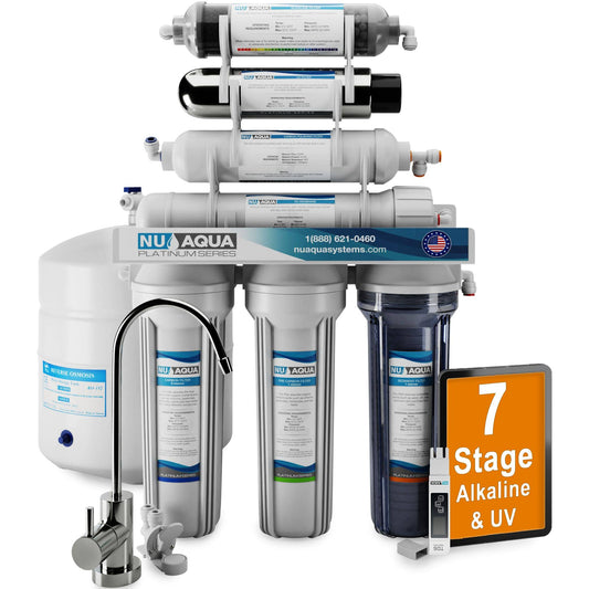 Platinum Series 7 Stage Alkaline And Uv Ultraviolet 100gpd Ro System