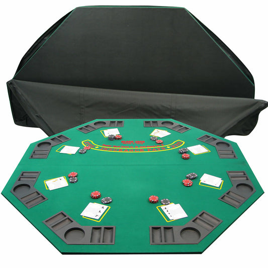 Poker Solid Wood 2 Fold Poker/Blackjack Tabletop - Single Sided