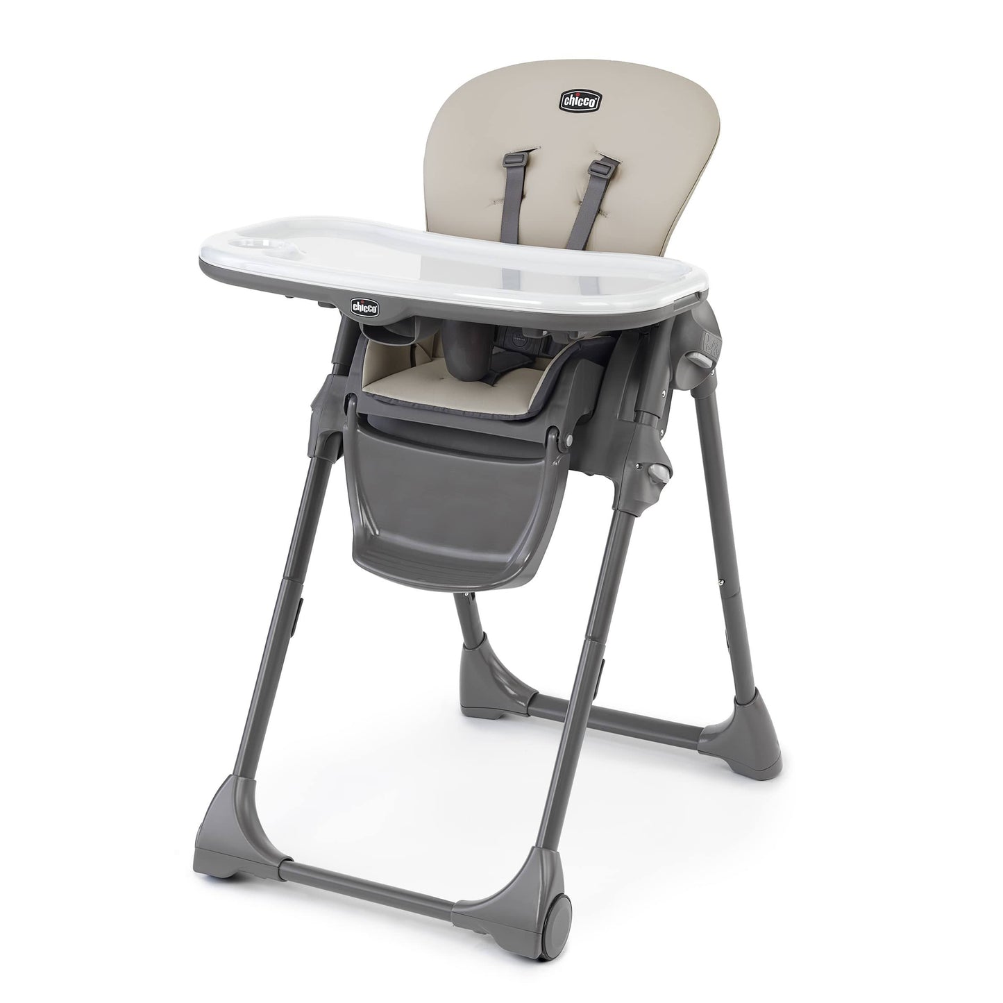 Polly Space-Saving Fold Highchair, Taupe