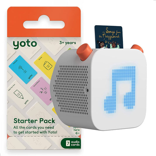 Player - Kids Audio Player & 7 Cards Starter Pack Speaker Plays Content Cards With Bestselling Audiobooks & More Includes