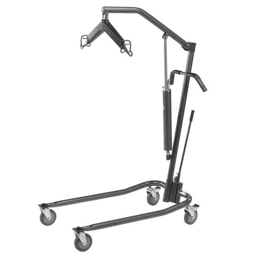 Patient Lift With Six Point Cradle, 5" Casters, Silver Vein