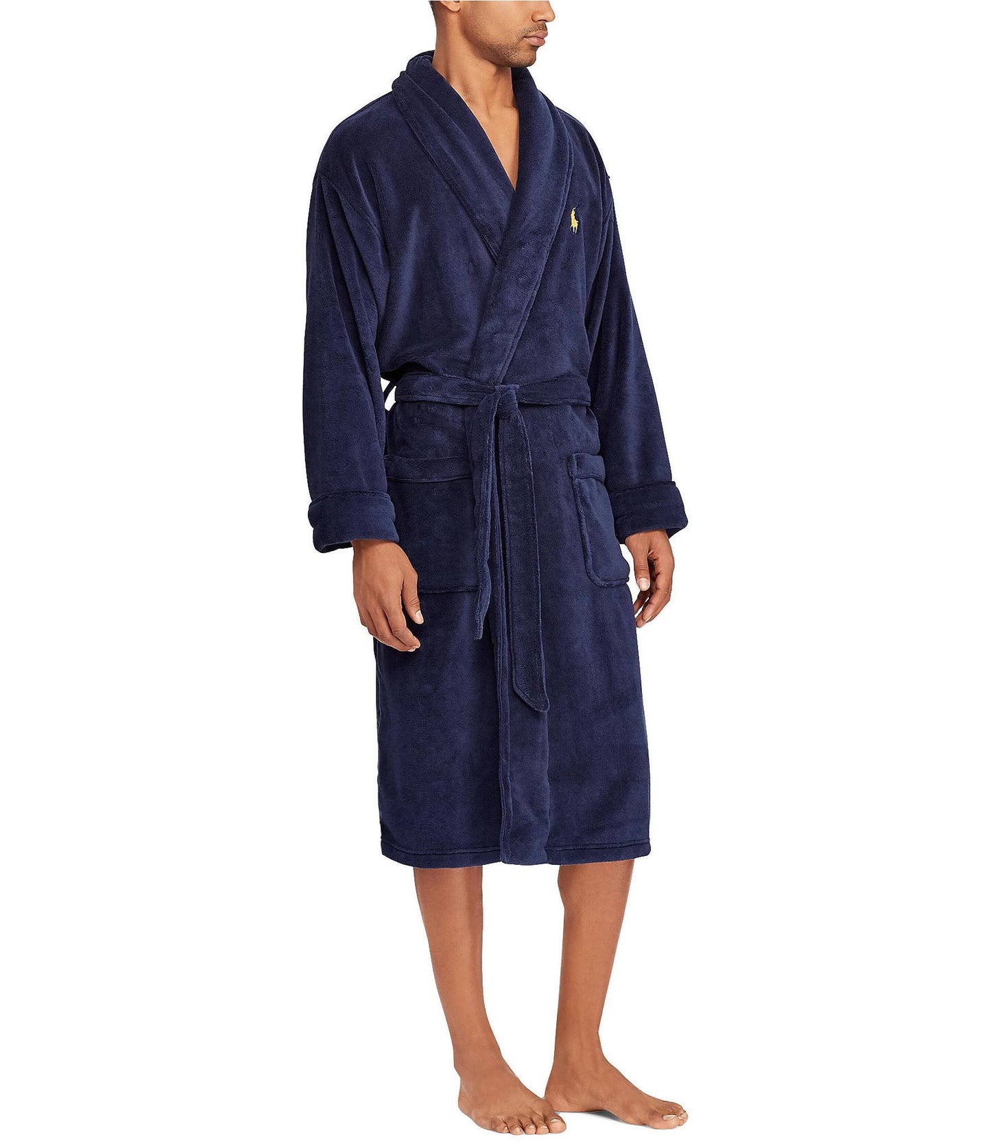 Polo Black Shawl Collar Robe