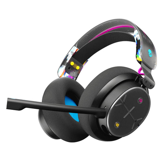 Plyr Wired/Wireless Over-Ear Gaming Headset (Black Digi-Hype)