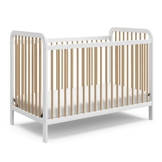 Pasadena 3-In-1 Convertible Crib - White/Driftwood