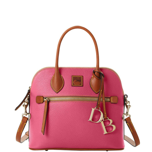 Patent Domed Satchel