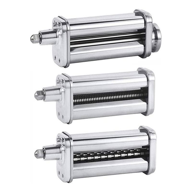 Pasta Maker Attachments Set For All Kitchenaid Stand Mixer, Including Pasta Sheet Roller, Spaghetti Cutter, Fettuccine Cutter