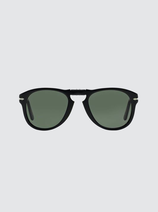 Po0714 Aviator Sunglasses, Havana/Crystal Green, 52 Mm