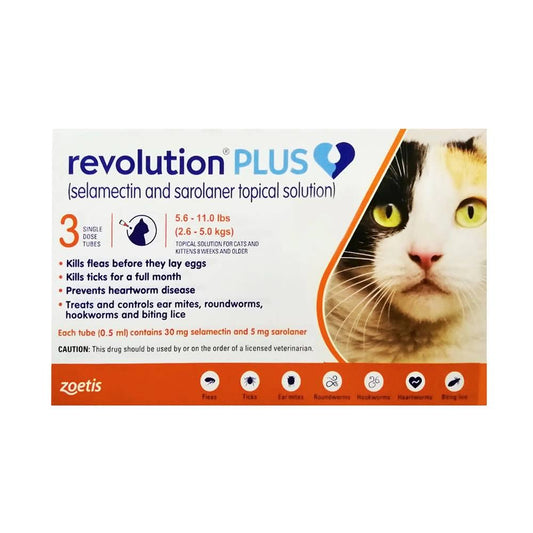 Plus For Cats 5.6-11 Lbs Orange 3 Month Supply