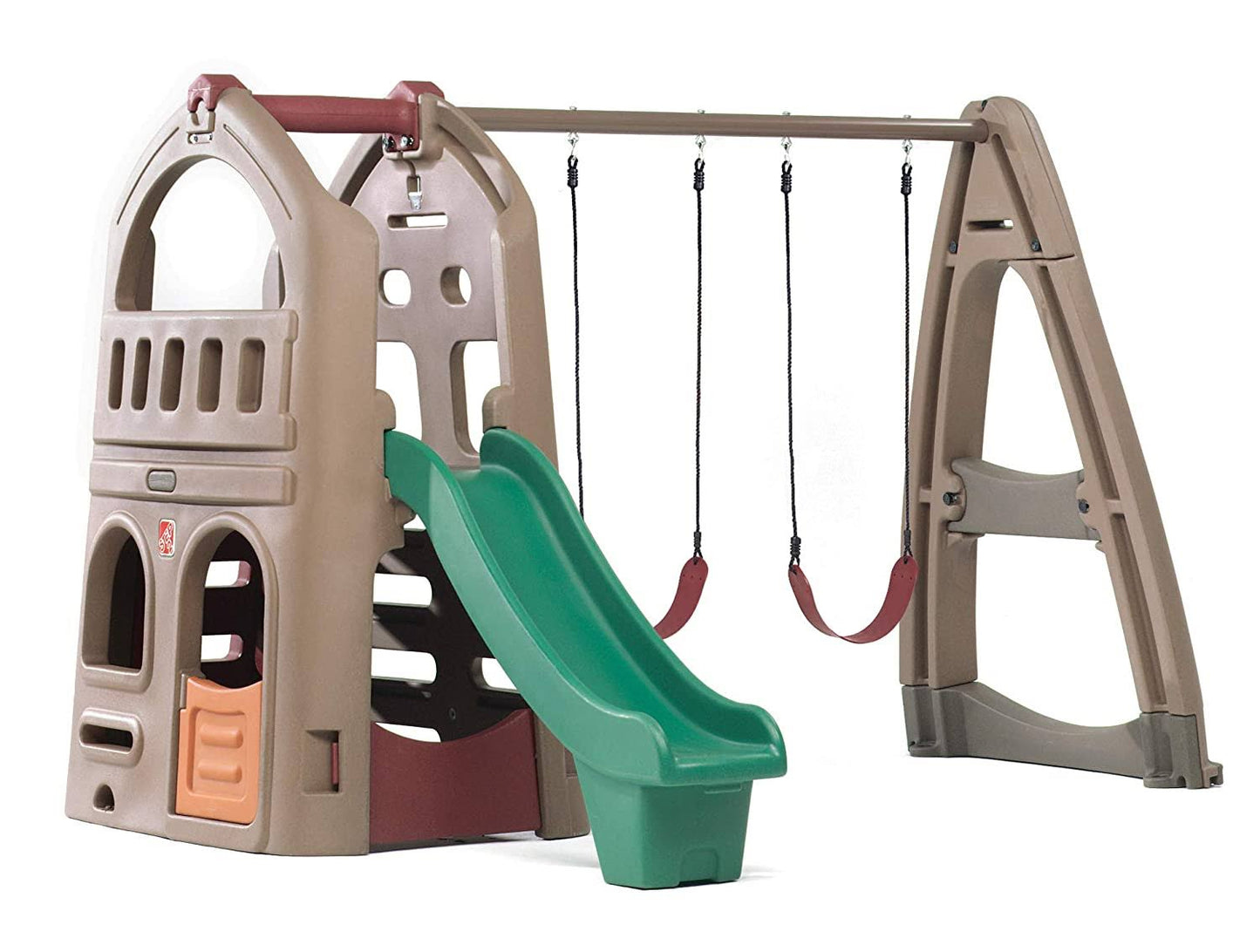 Playful Playhouse Climber Swing Set