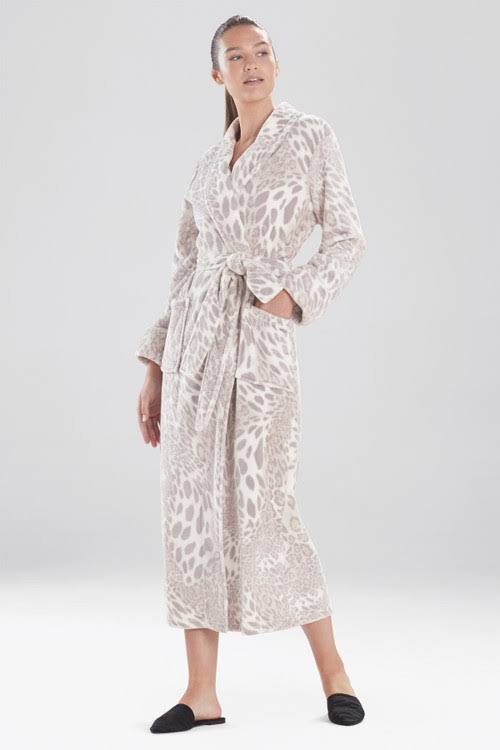 Plush Leopard Robe