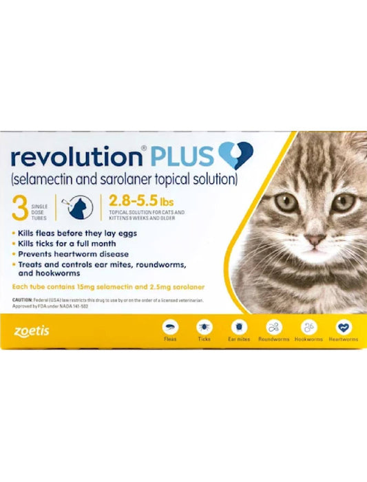 Plus Topical For Cats 6 Month 2.8-5.5lb