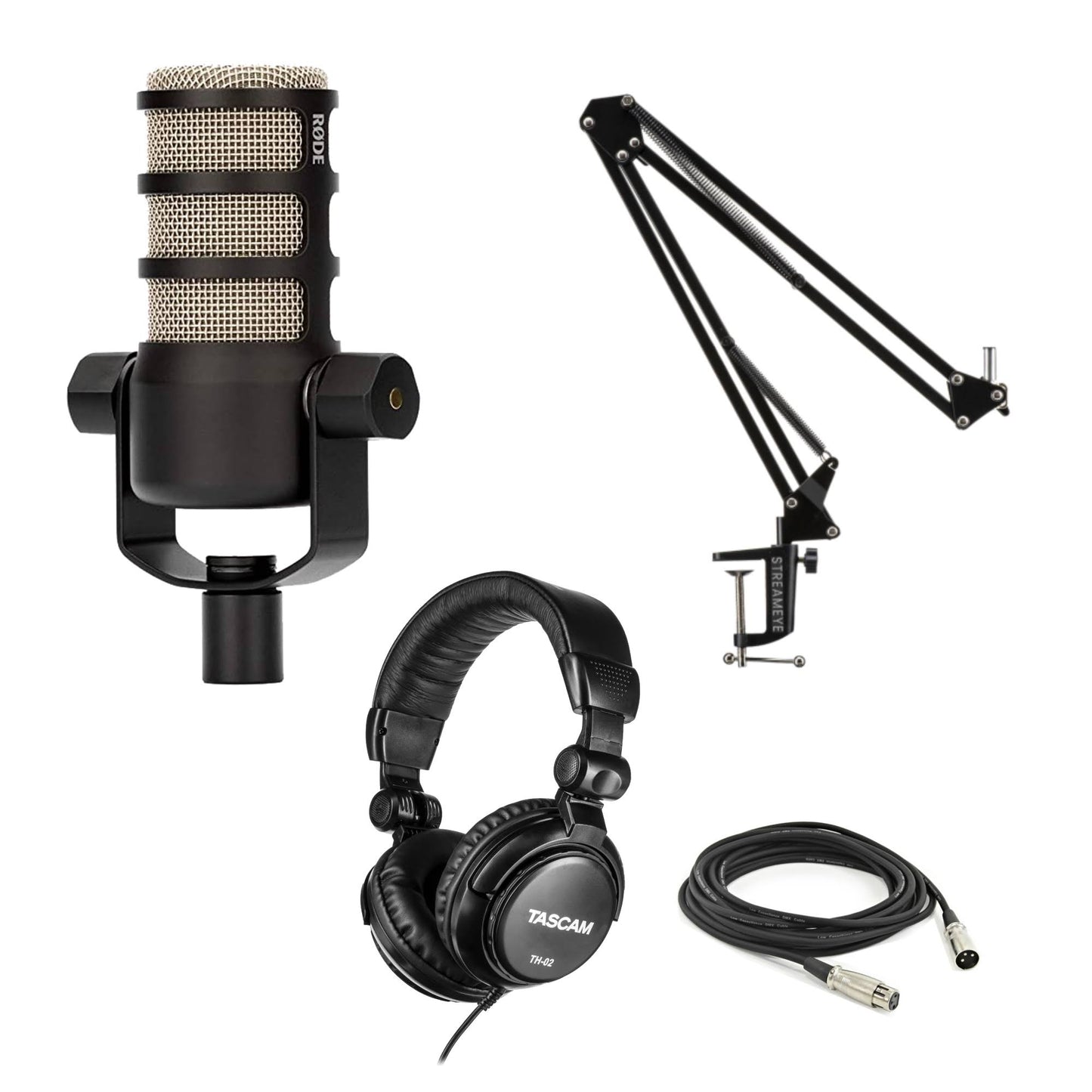 Podmic, Boomarm1, Th-02, Xlr, Cloth Black 2022