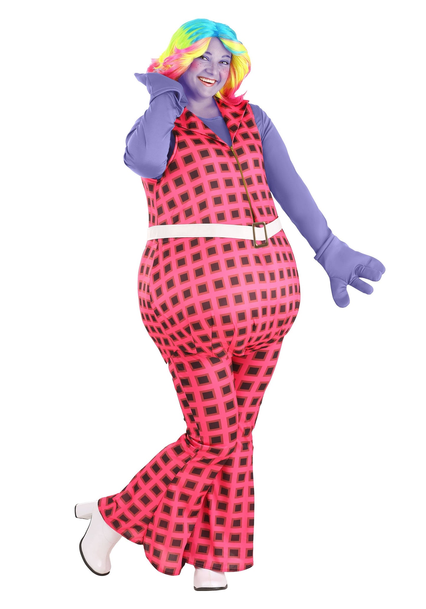 Plus Size Trolls Lady Glitter Sparkles Costume