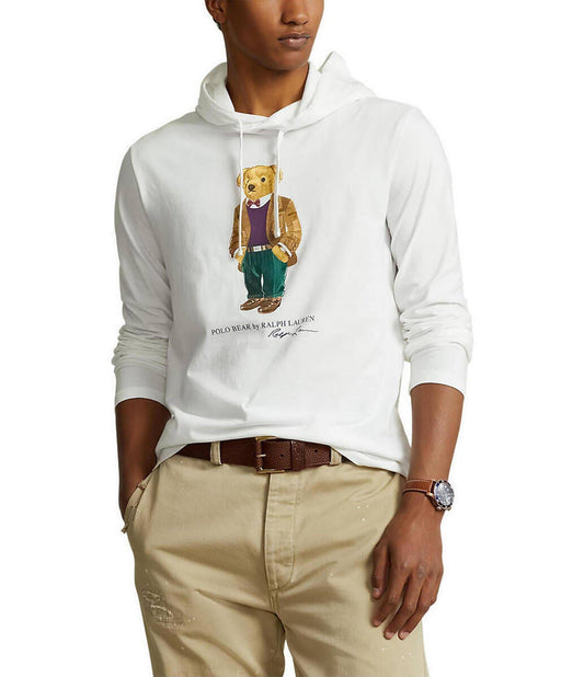 Polo Heritage Bear Long Sleeve Hoodie T-Shirt - L