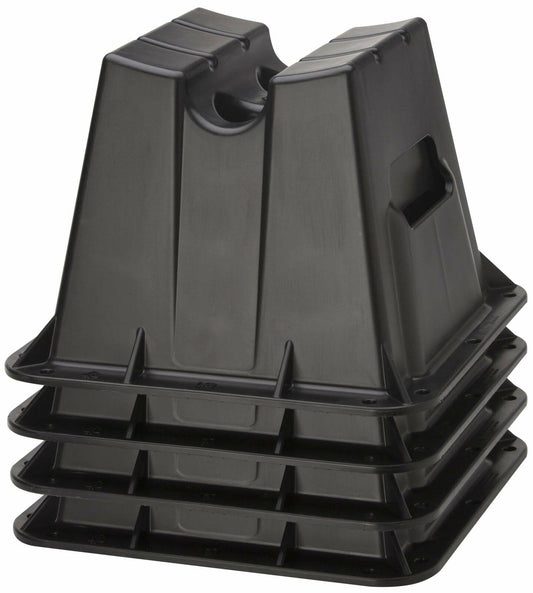 Pontoon Storage Blocks, Set Of 4, Black