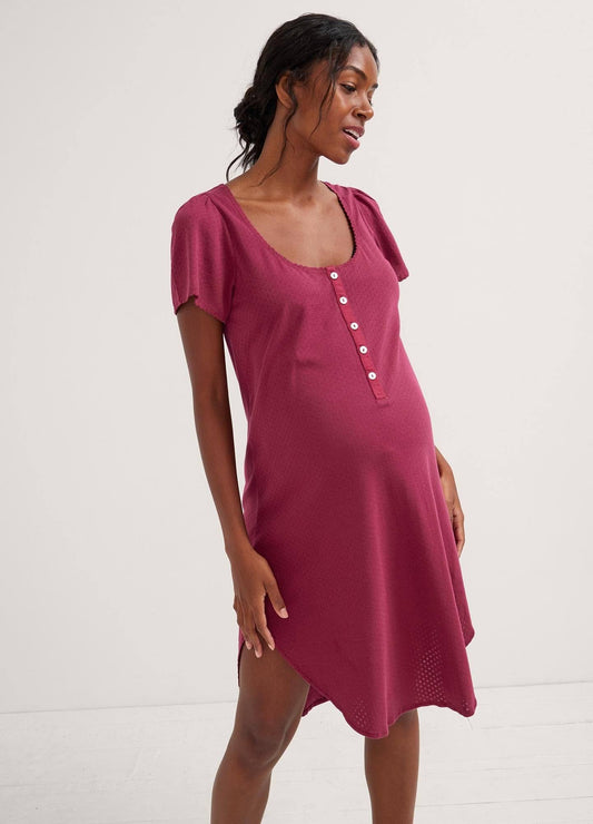 Pointelle Nightgown - Black - Size 3 - - Maternity Gifts