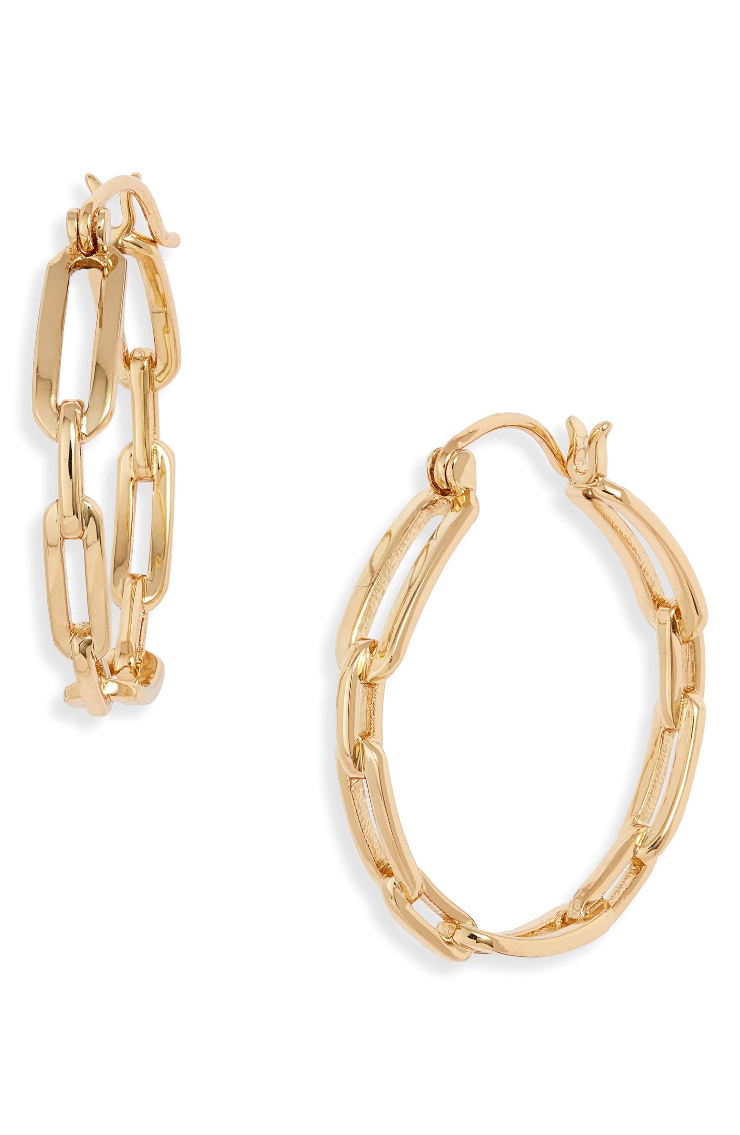 Parker Link Hoops Gold One Size