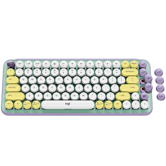 Pop Keys Mechanical Wireless Keyboard With Customizable Emoji